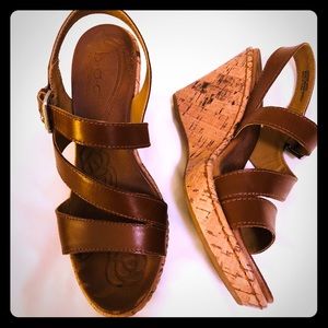 b.o.c. Strappy wedge sandals